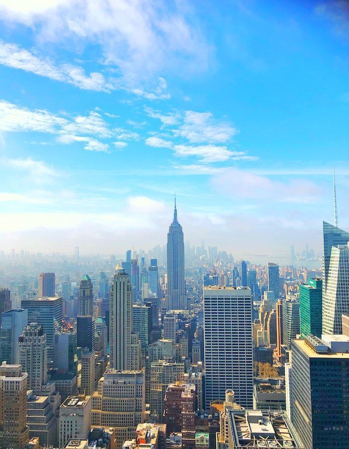 Visitantes en la terraza del Top of the Rock de Nueva York